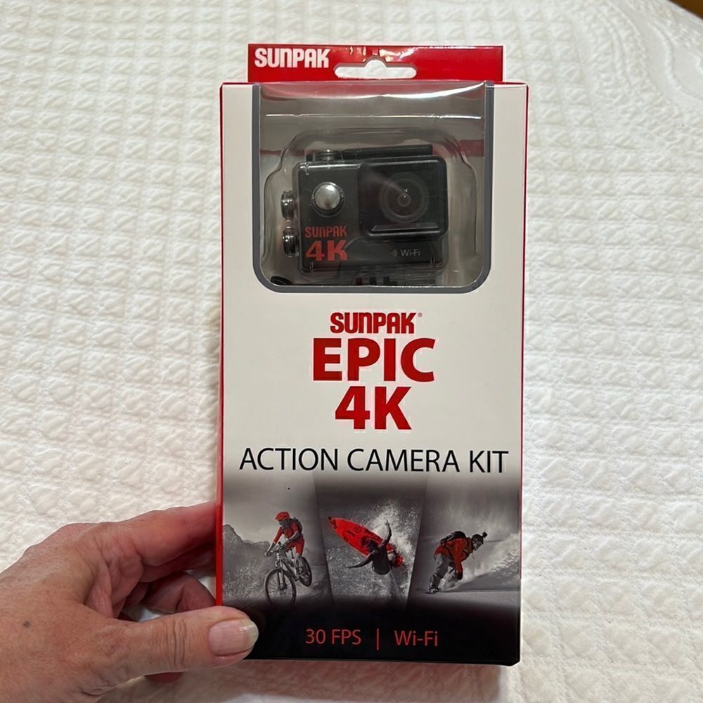 Sunpak Epic 4K HD Wi-Fi Waterproof Action Camera - NIB
